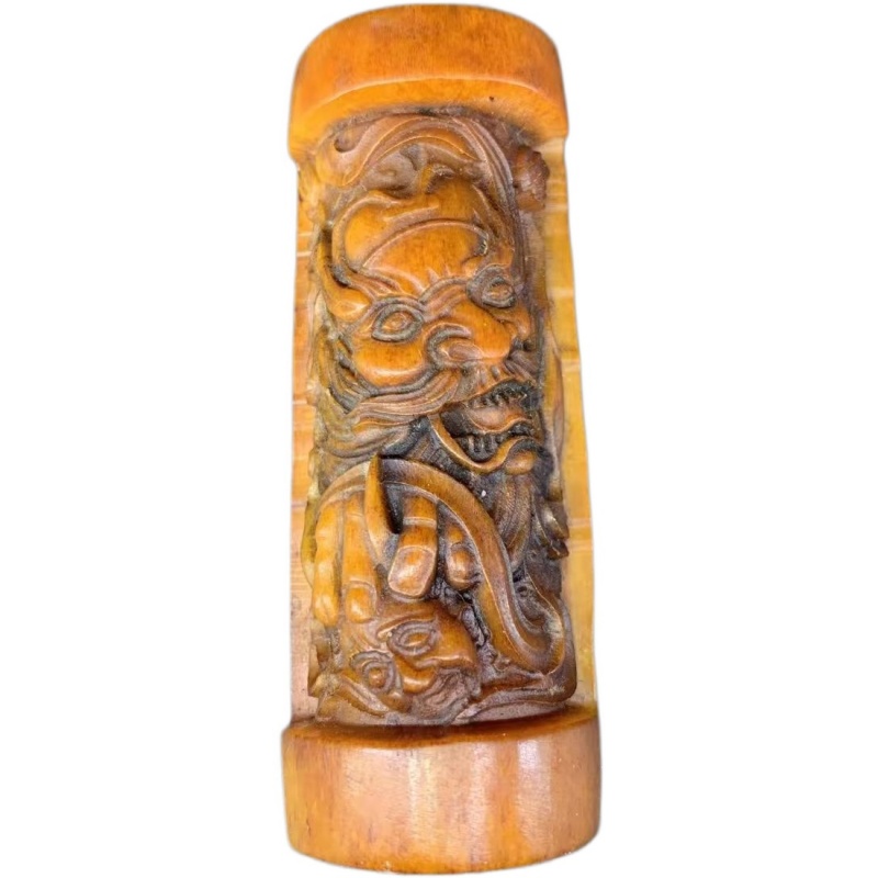 骨雕钟馗手把件AE0585