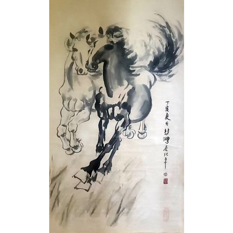 双骏奔马图AC1071