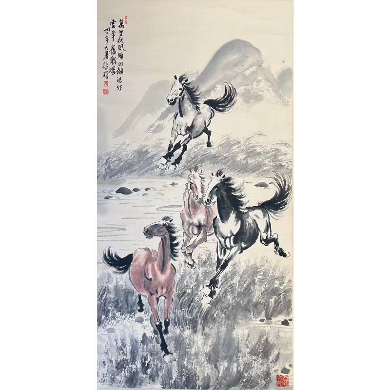 四骏奔马图AC1074