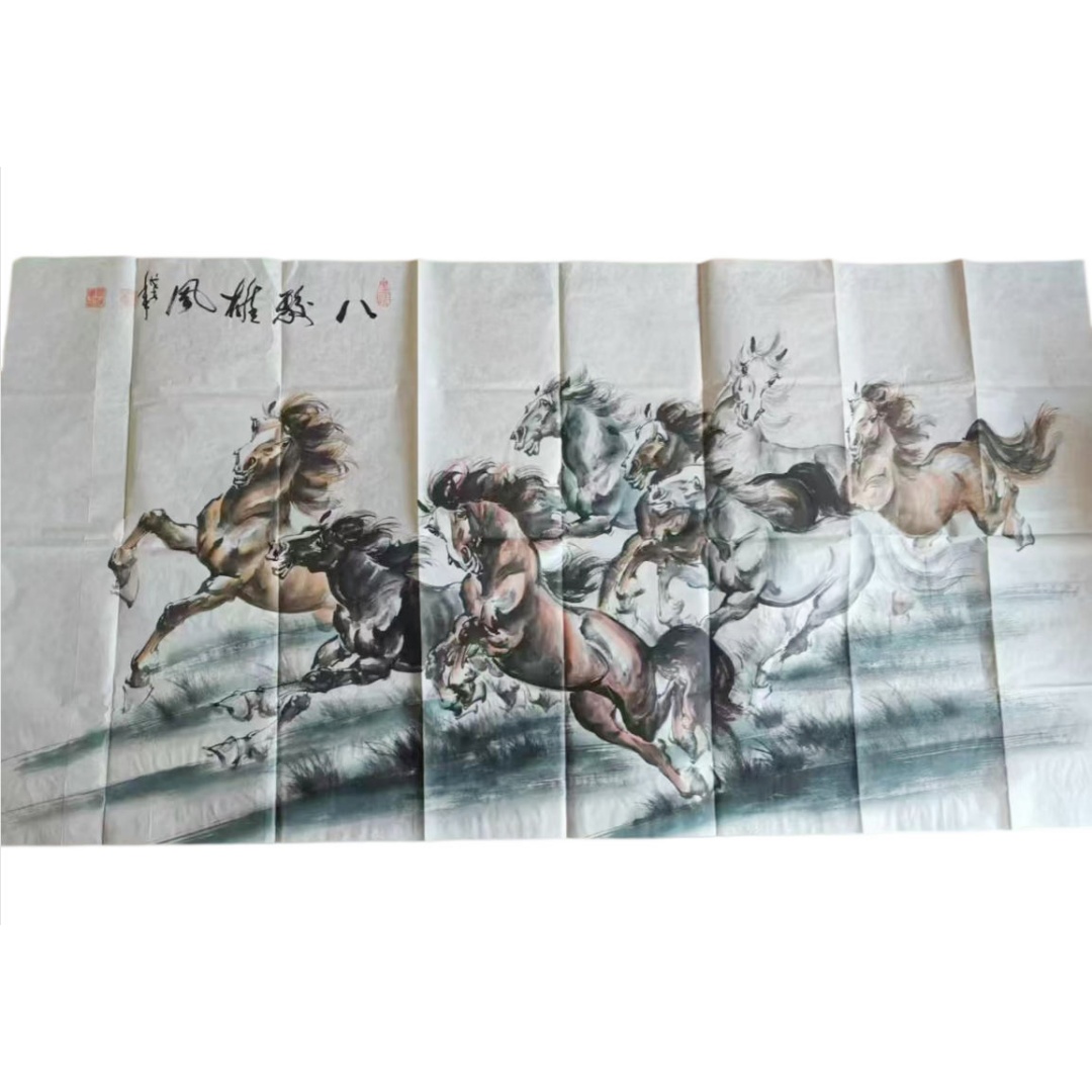 邓启云《八骏雄风》AD2023