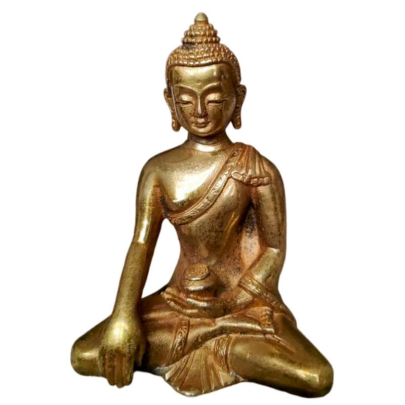 铜鎏金释迦牟尼佛像AB1064