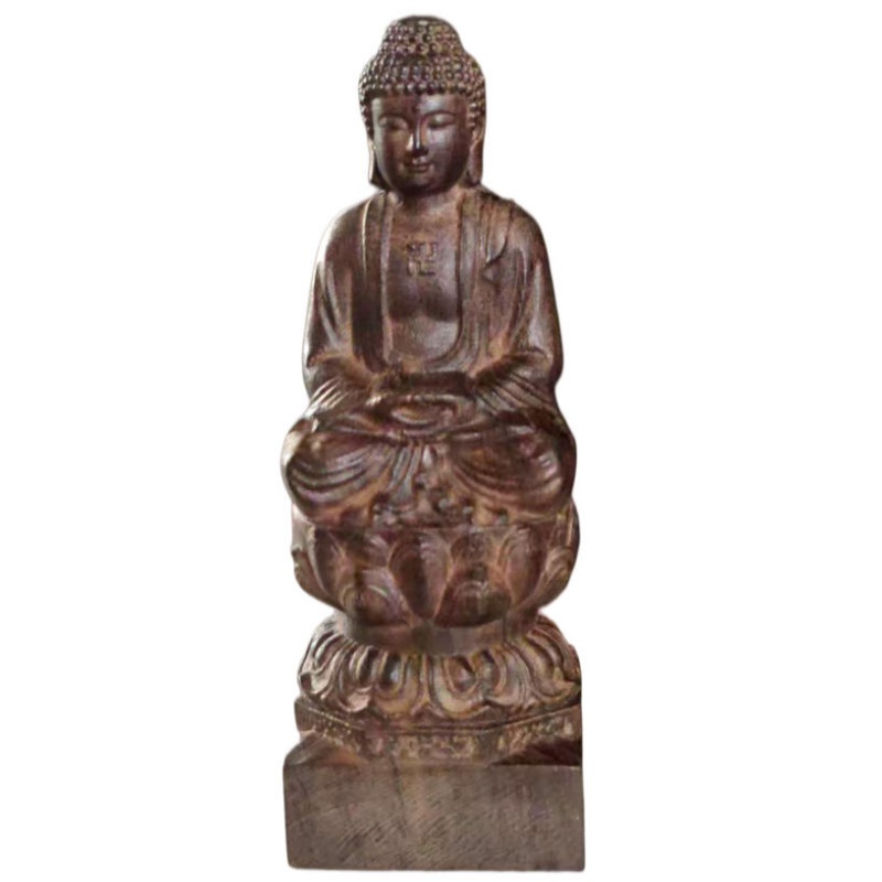 沉香释迦牟尼佛造像摆件AB1062