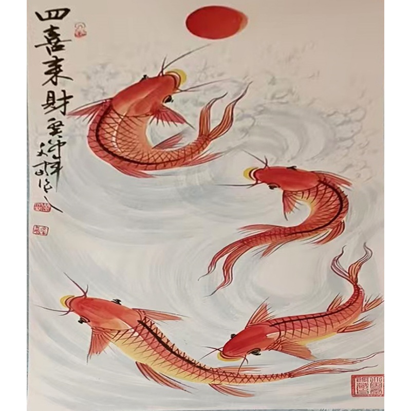 四喜来财（四鱼图）AC1115