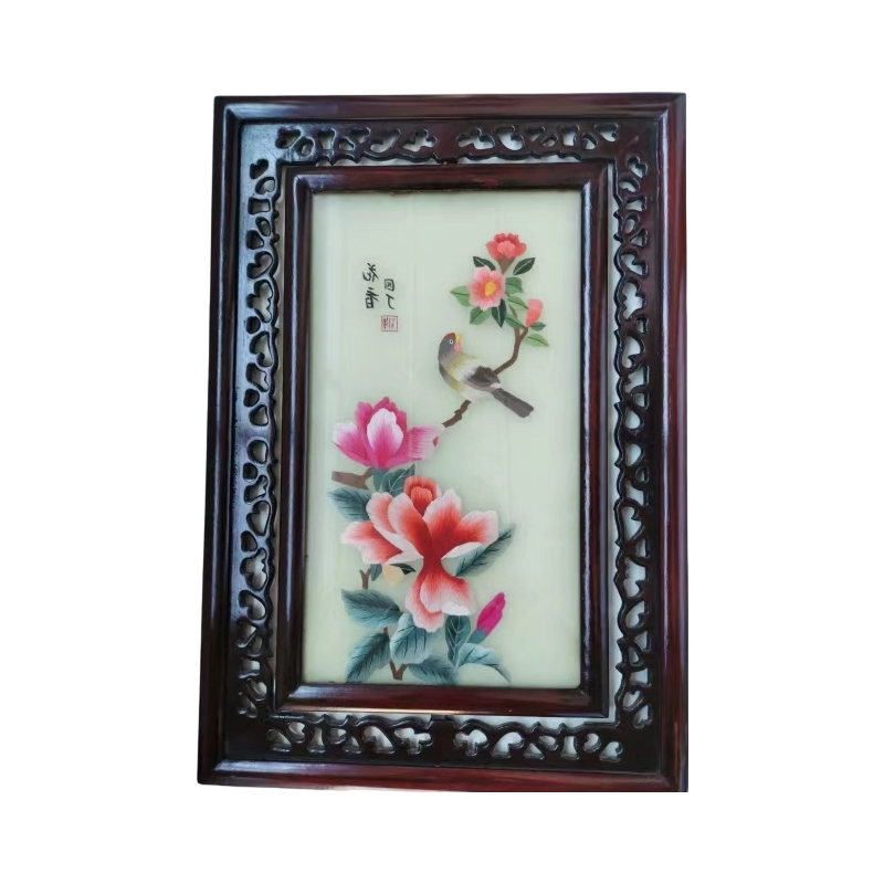 清晚民初双面绣（苏绣梅花图）AC1176