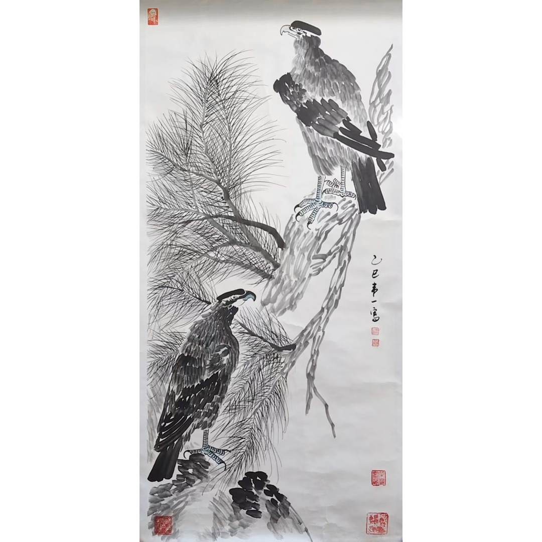 韦一《松鹰图》AD5022