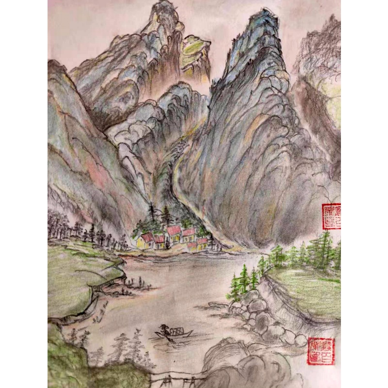 高百荣《山水》AD2035