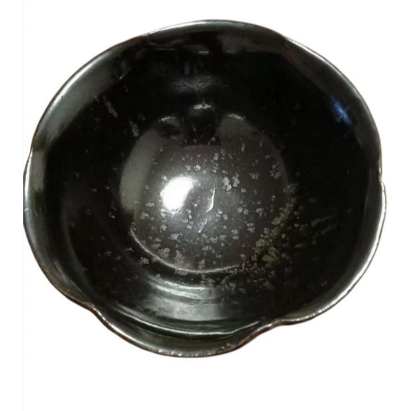 黑釉花口碗AB1451