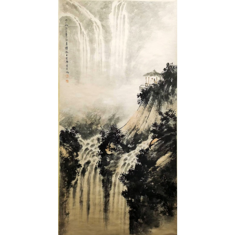 观瀑山水图AB1592