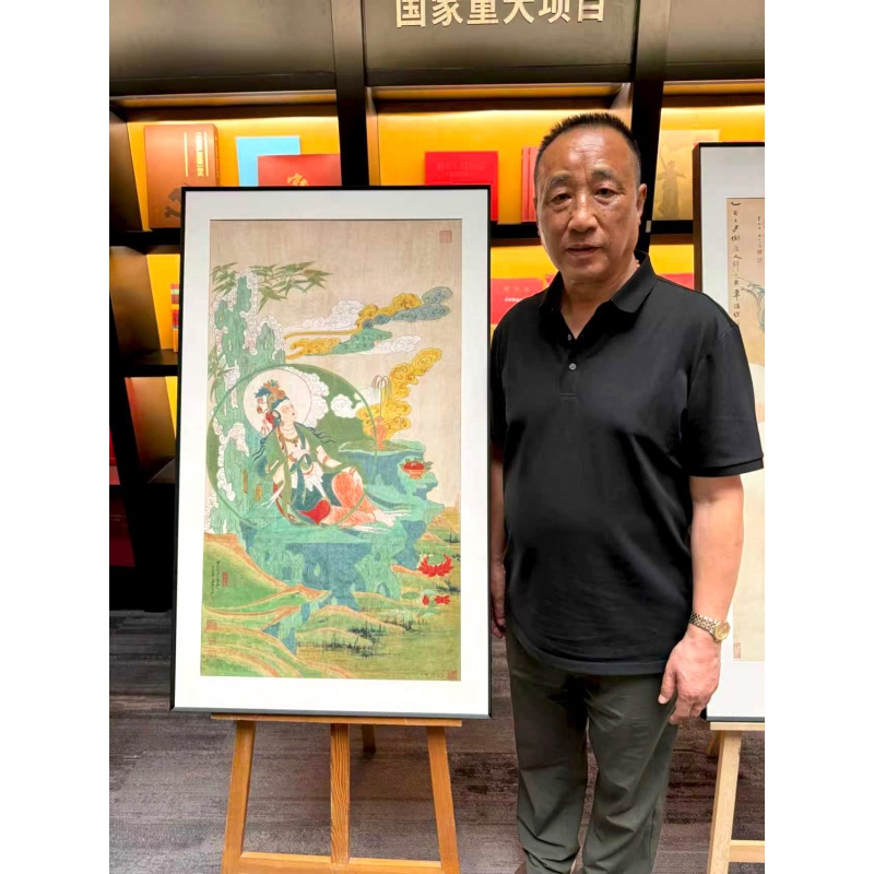 水月观音图 丝绢版AC1265