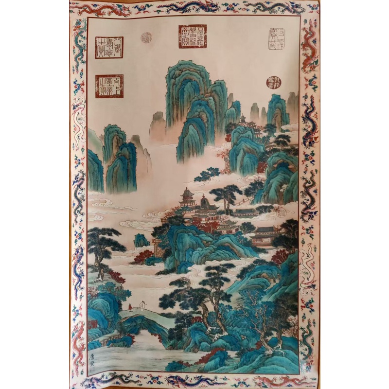 青绿山水画AB1729