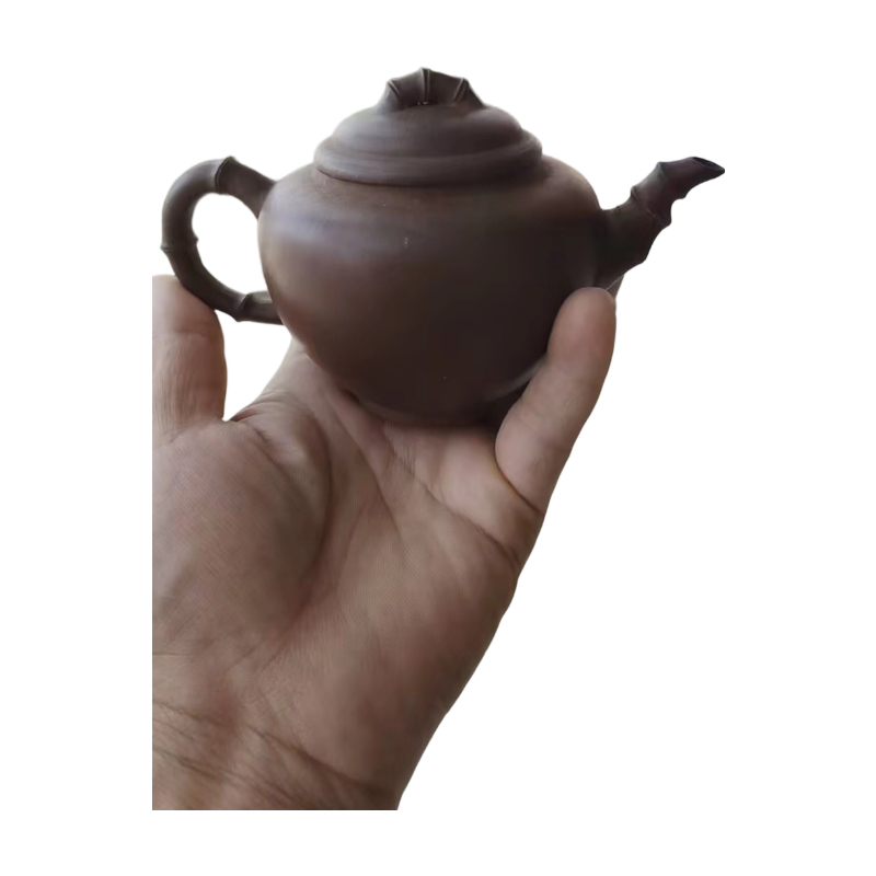竹节紫泥紫砂壶AC1335