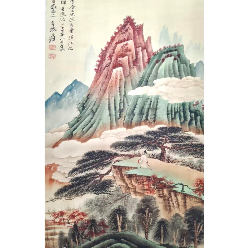 青绿山水立轴AC1394