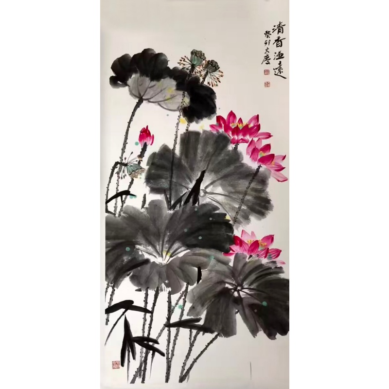 水墨荷花AB1977
