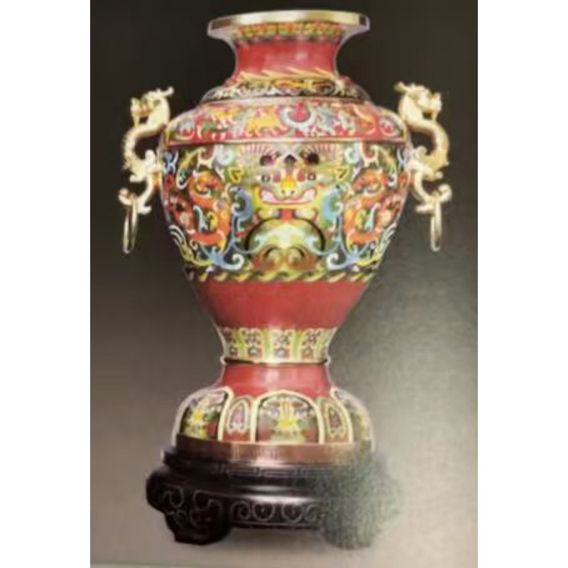 张同禄大师《中国尊》景泰蓝瓶AB2083