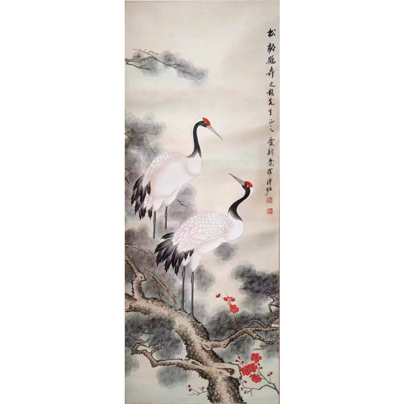 松龄鹤寿图AB2090