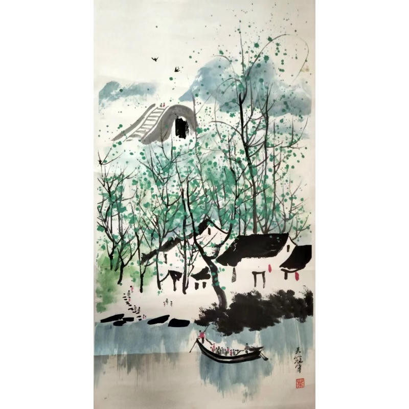 江南春景图AB2082