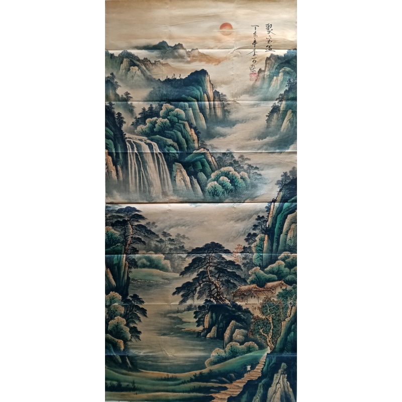 青绿山水图AB2170