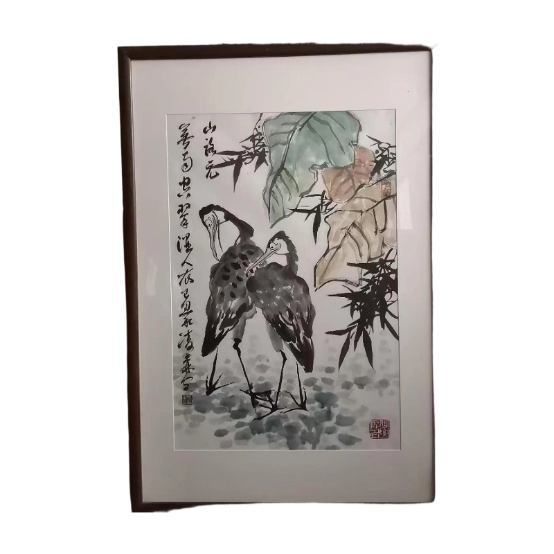 双鹭芭蕉图AC1563