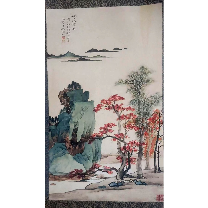 梅枝窠石图AB2308