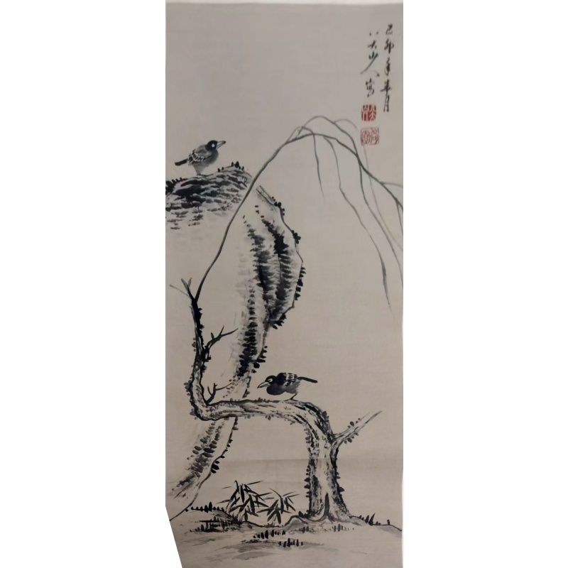 水墨花鸟图AE0719