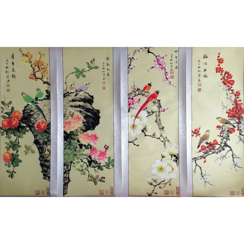 花鸟四条屏AC1780