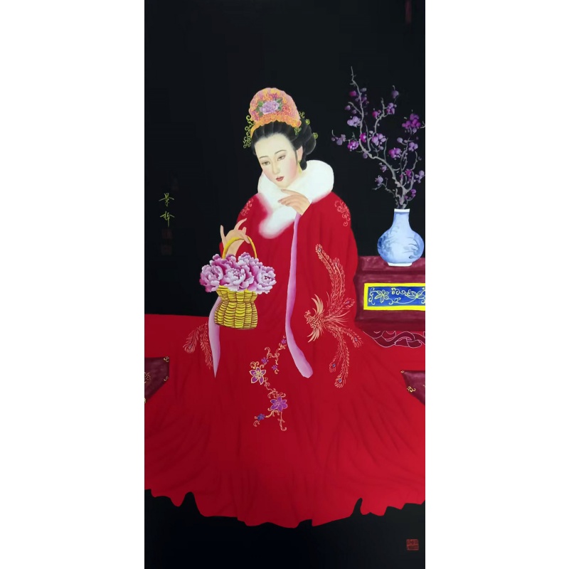 红衣仕女图AG1043