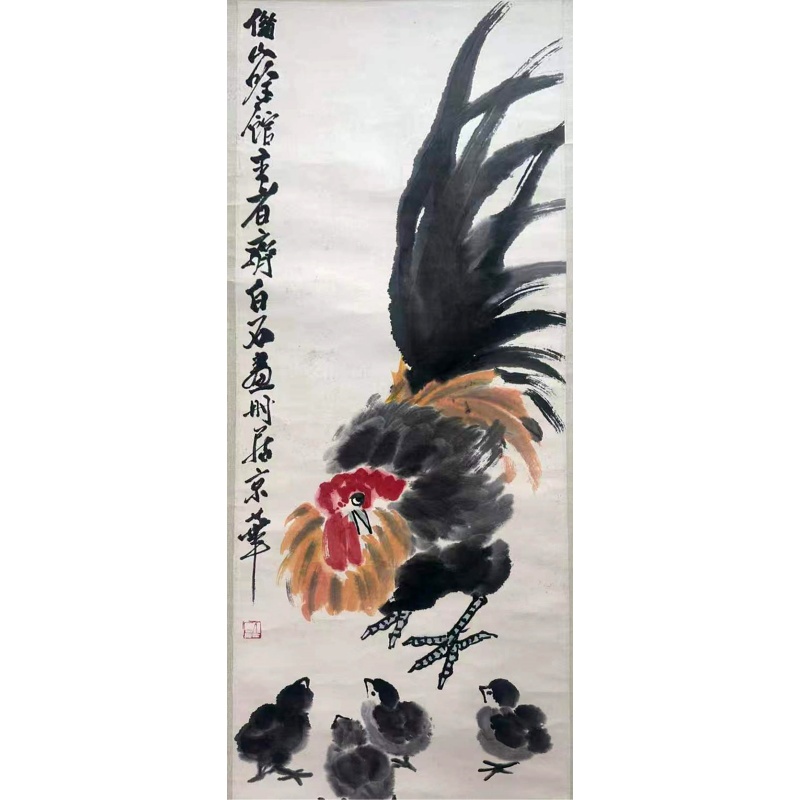 雄鸡雏鸡图AB2570