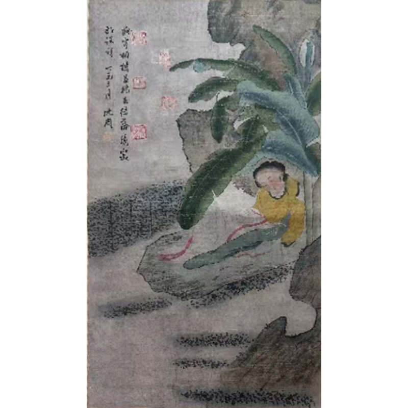 芭蕉仕女图AB2567