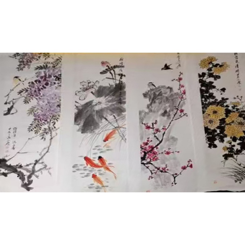 花鸟四条屏AC1163