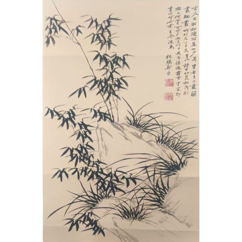 郑板桥兰竹图AK1037