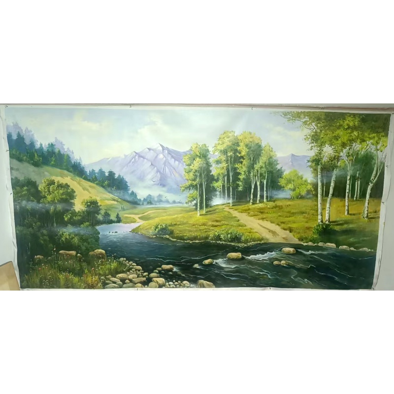 乡村风景油画AB2741