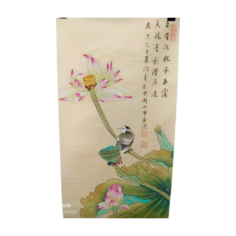 清荷栖雀图AC1264
