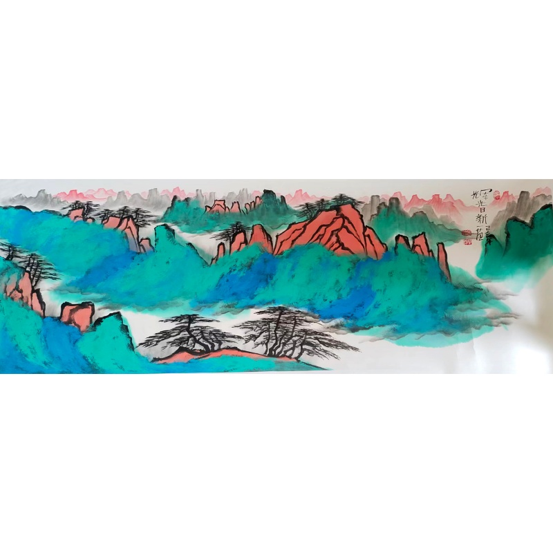 泼彩青山绿水AK1053