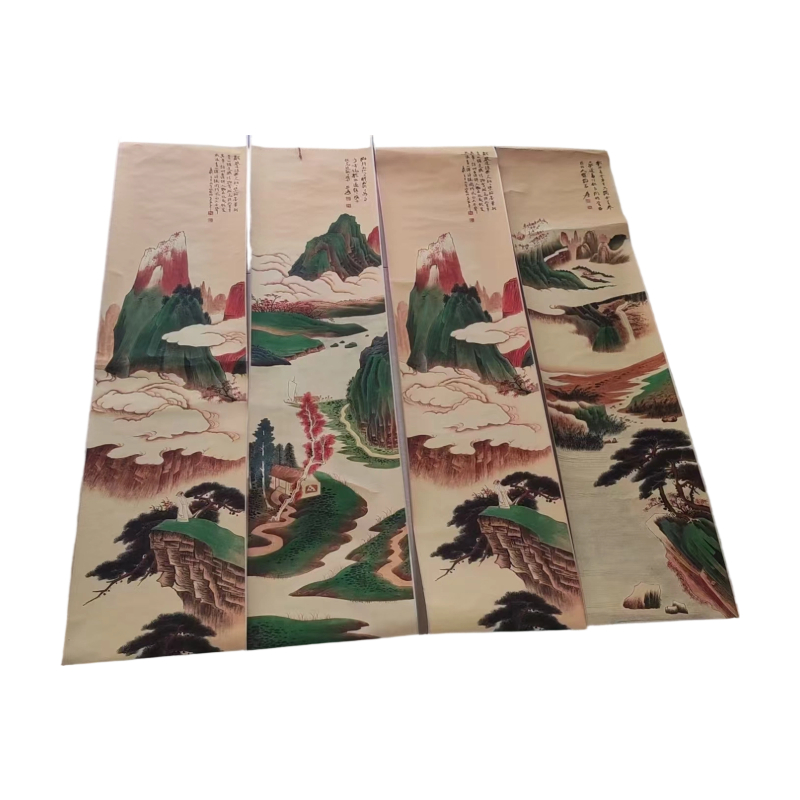 山水四条屏AC1329