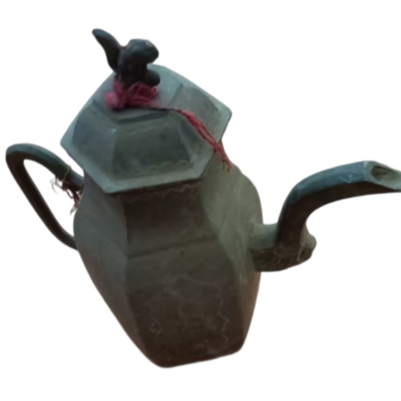 六方锡刻花酒壶AG1167