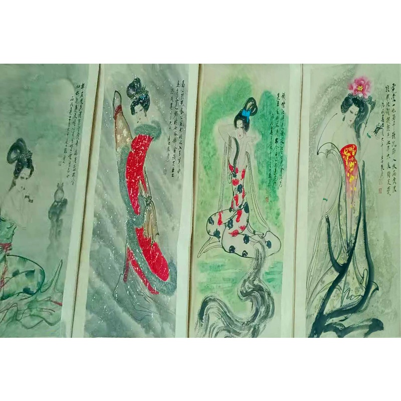 《四大美女》国画四条屏AC1400