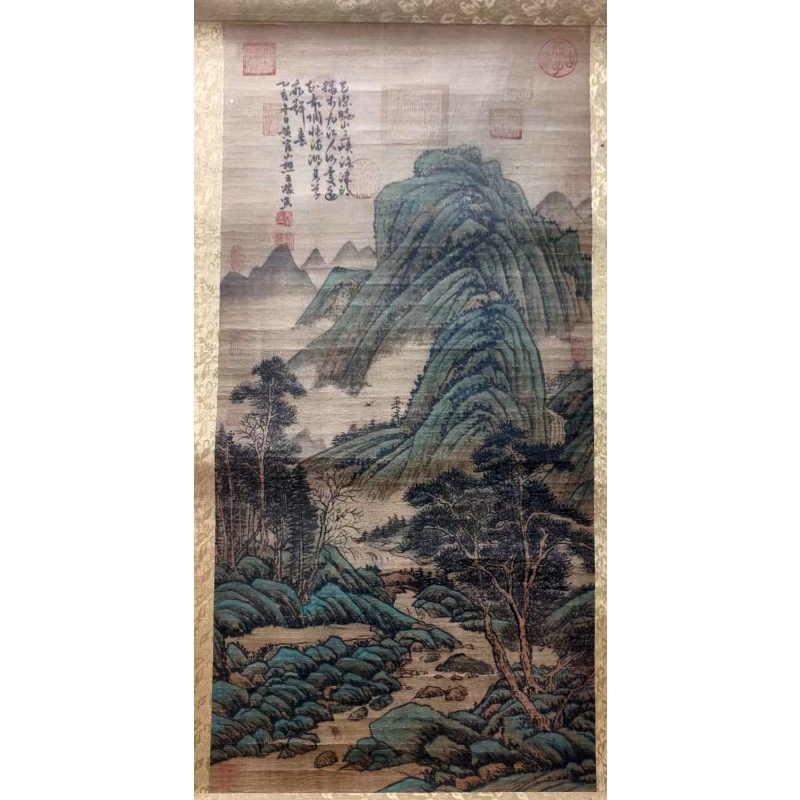 青绿山水立轴AC0570