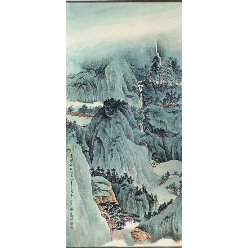 青绿山水画AE0810