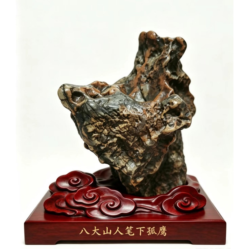 八大山人神韵之戈壁孤鹰图AB2907