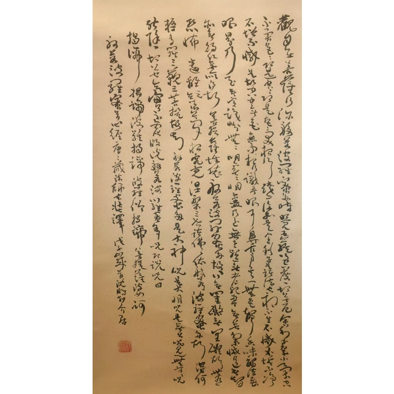 沈鹏草书般若波罗蜜多心经AC6019