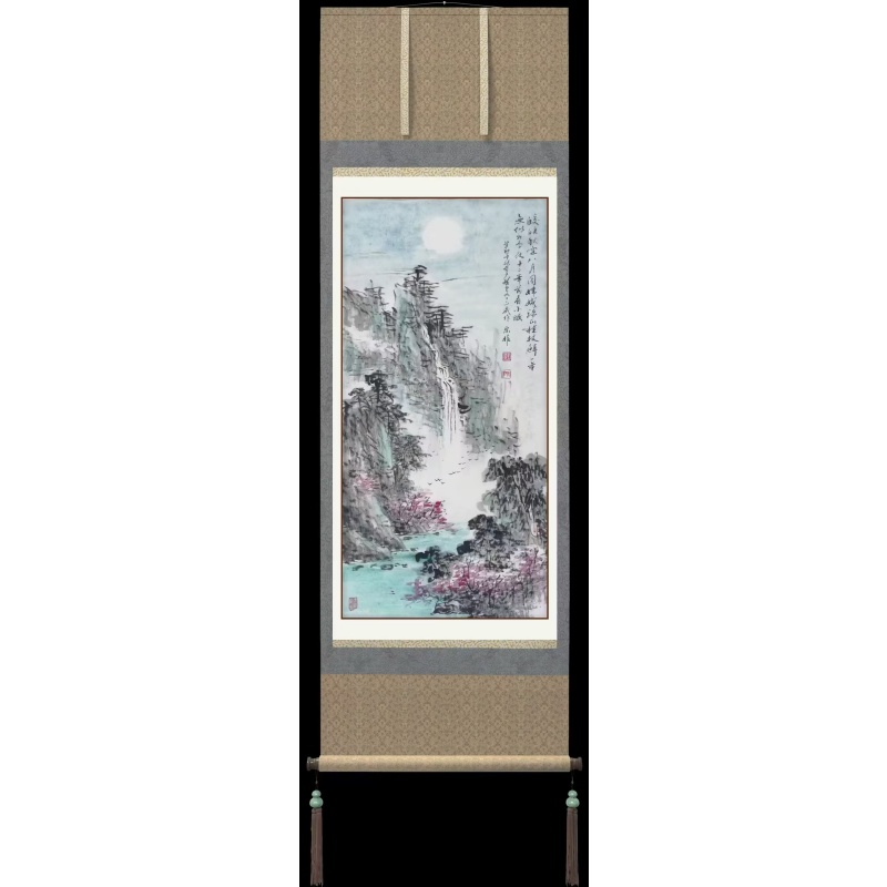 中秋月夜山水AG1250