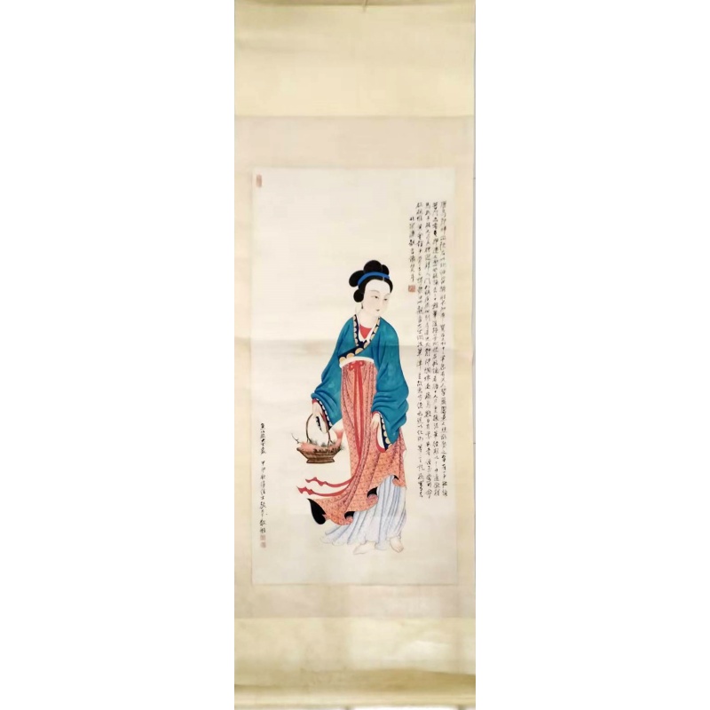 鱼蓝大士像AE0962