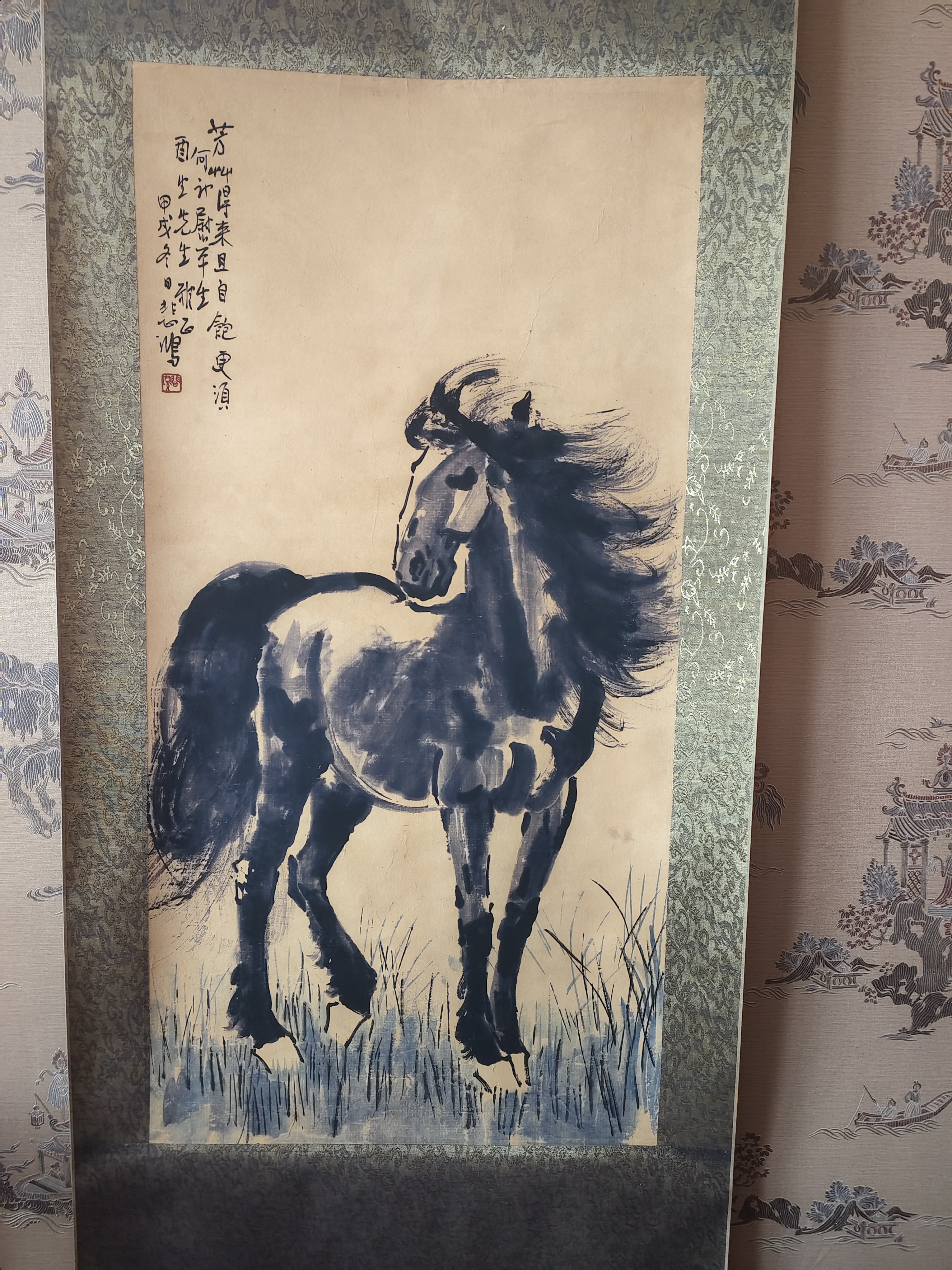 徐悲鸿俊马图