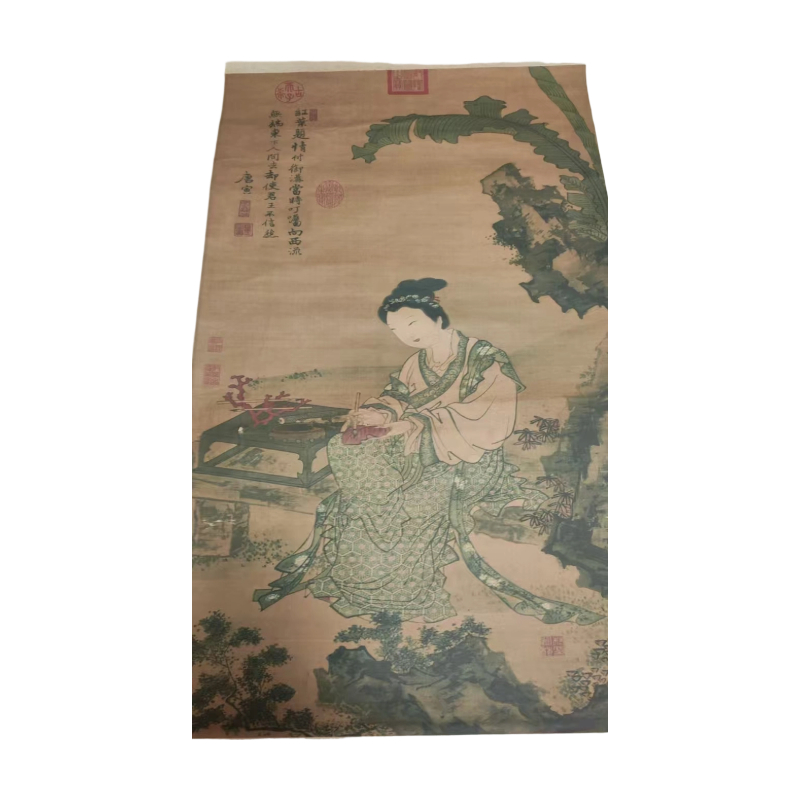 《红叶题诗仕女图》AC1889