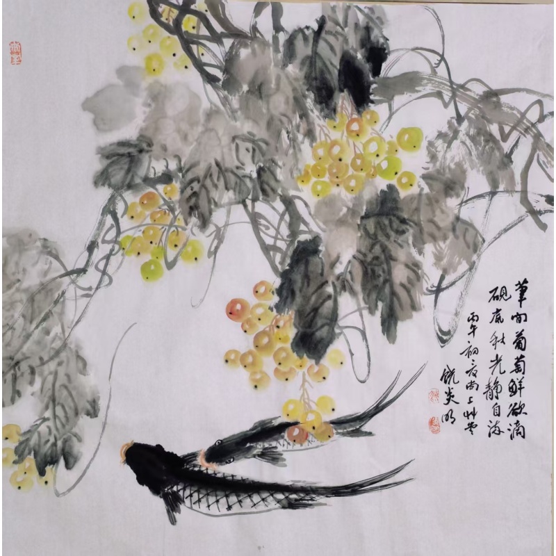 葡萄双鱼图AG1378