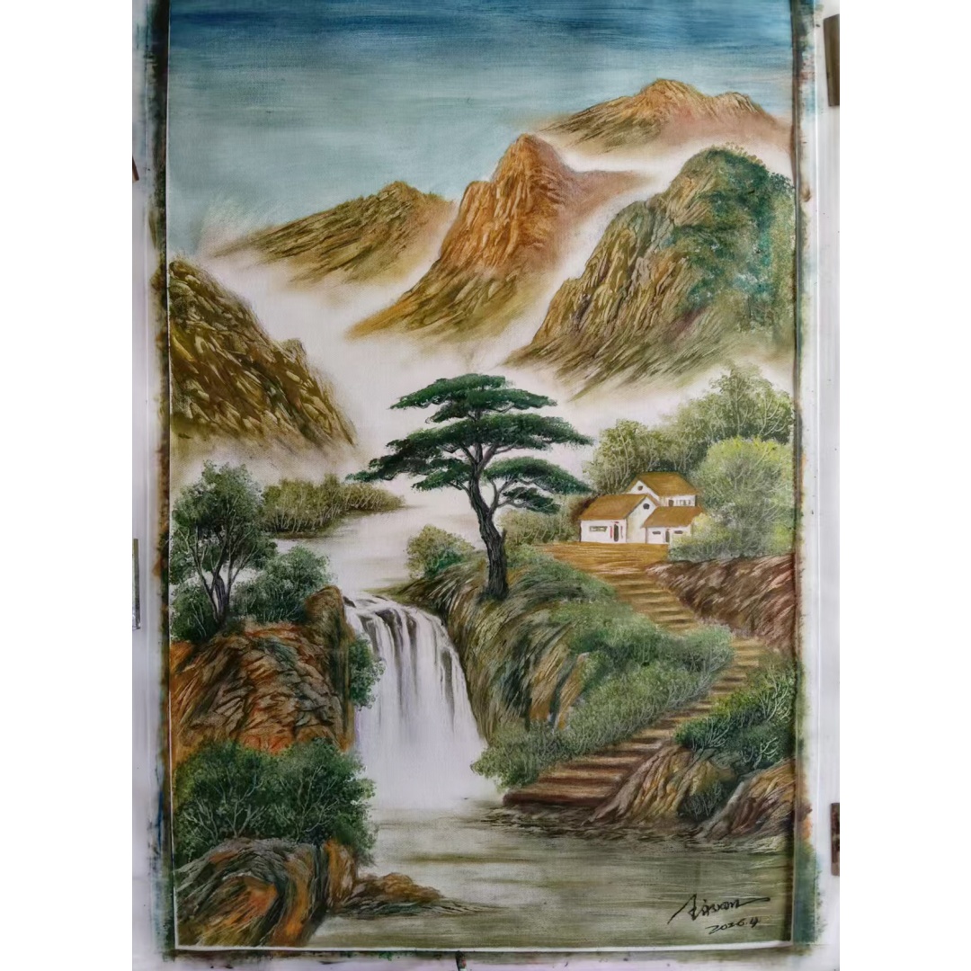 王永刚  松瀑归居AD7174
