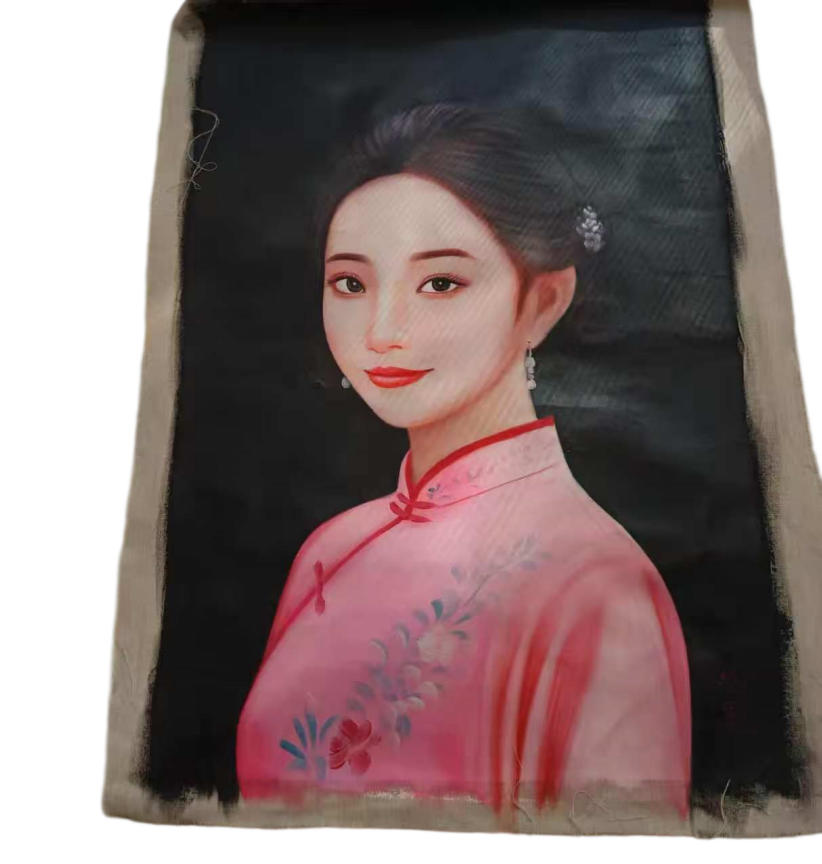冷军《仕女图》AD7289