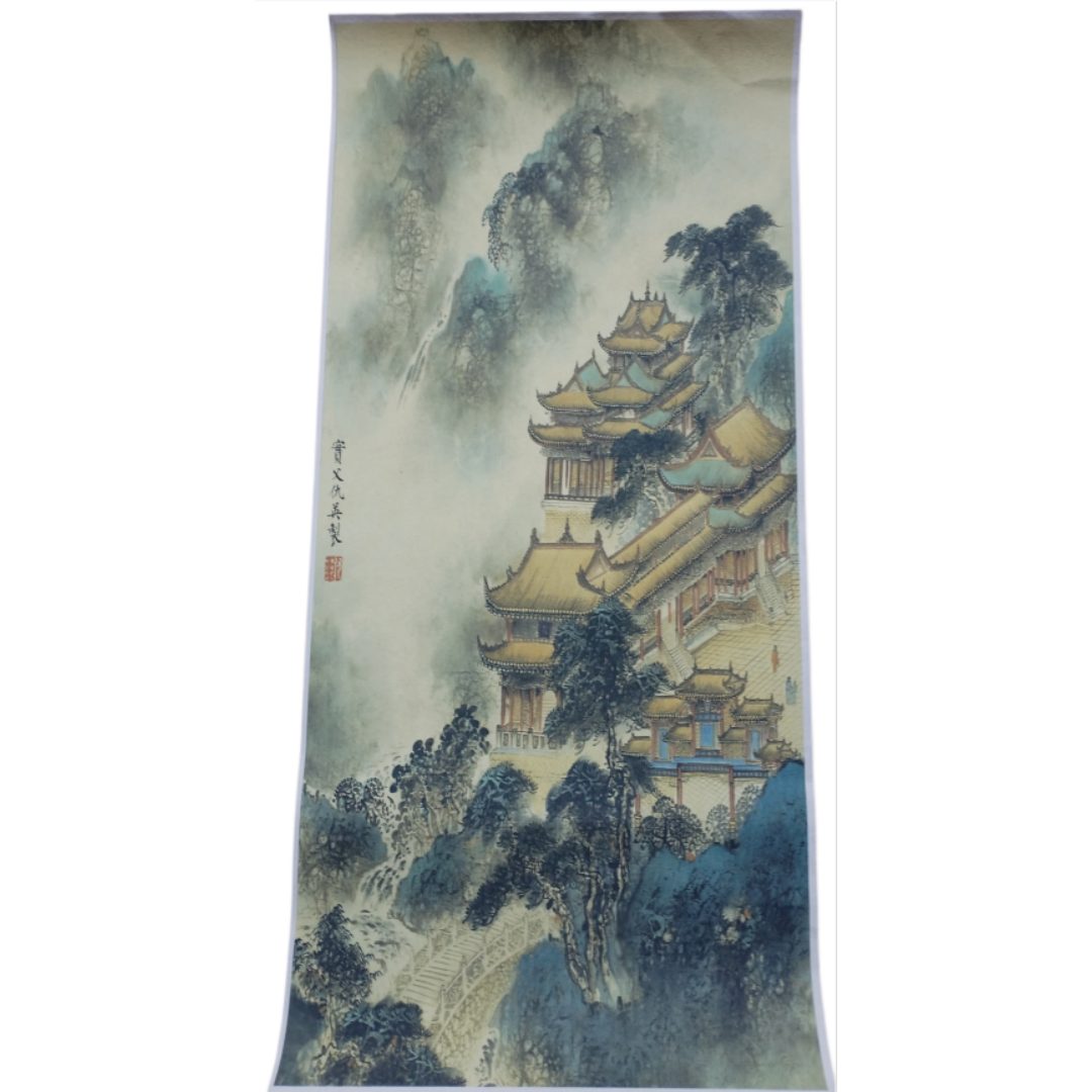 仇英 山水AD7334