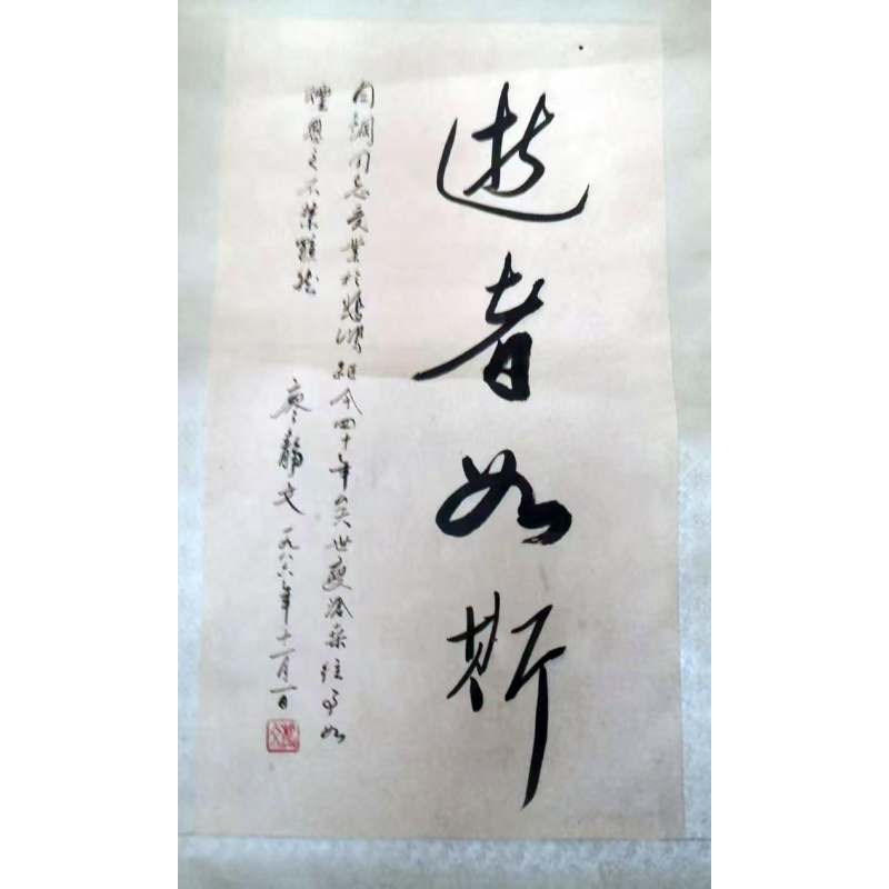 逝者如斯草书立轴AC1397