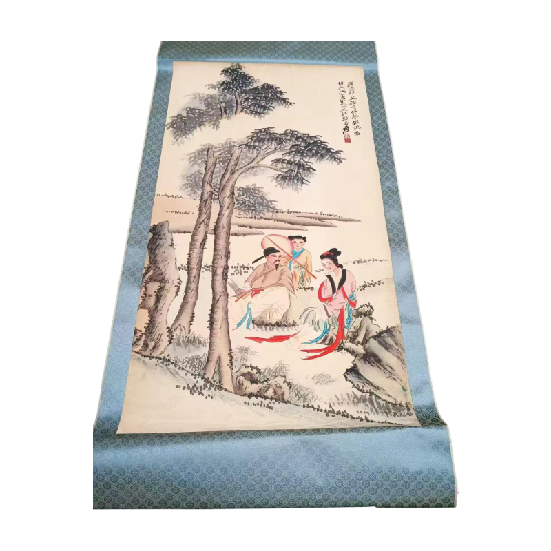 古松溪畔文会图AC1411
